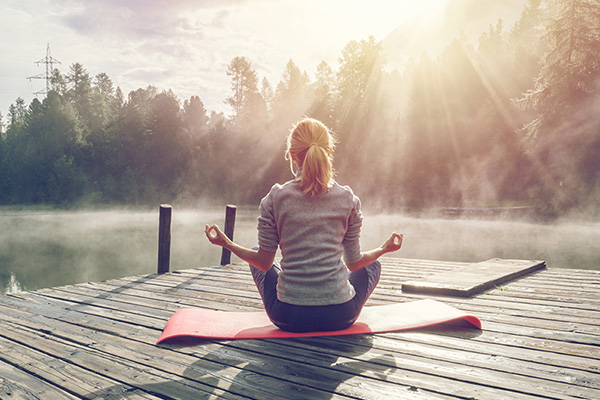 Image of a person meditating